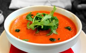 Gazpacho is always served cold.