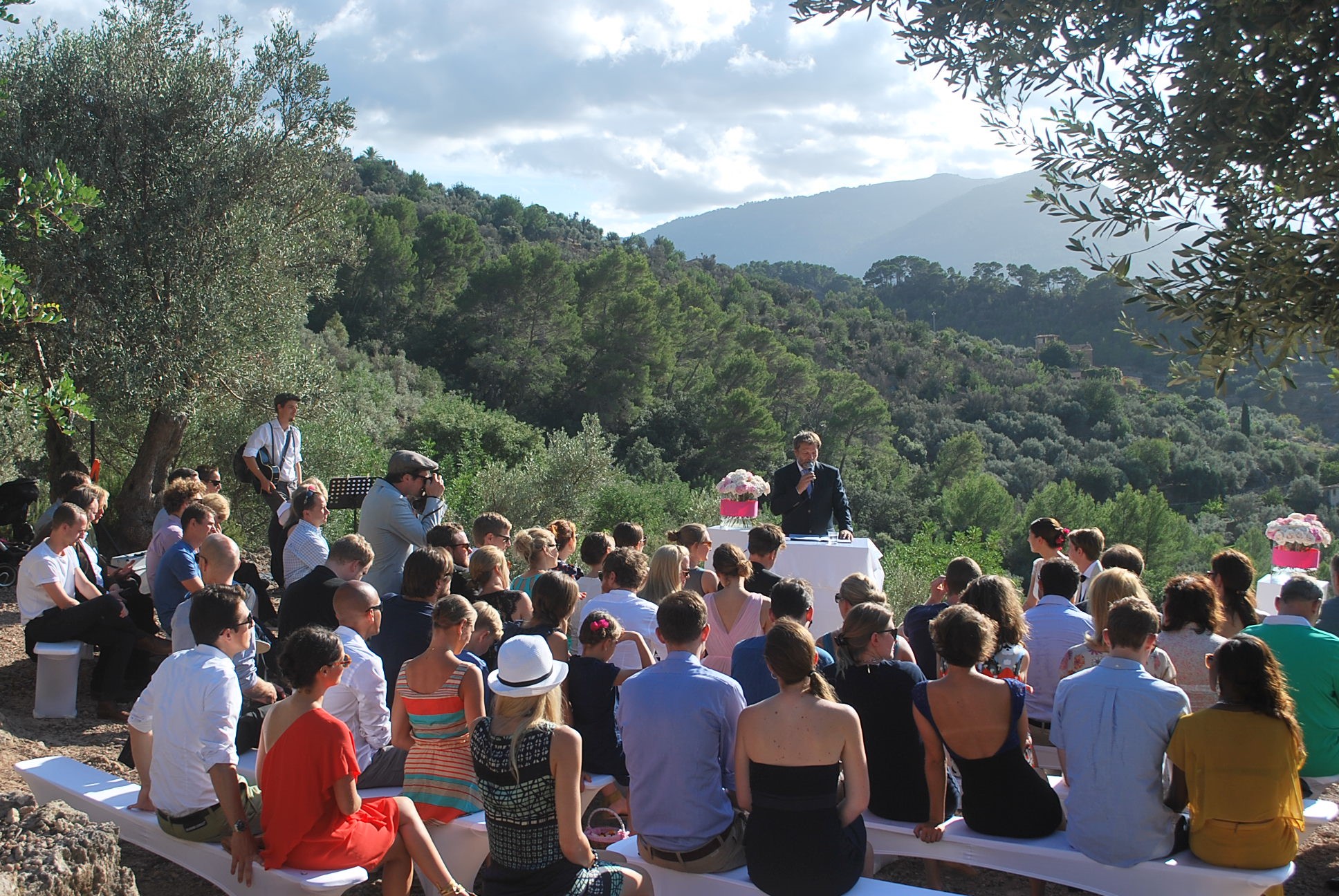 Ceremony in the majorcan nature
